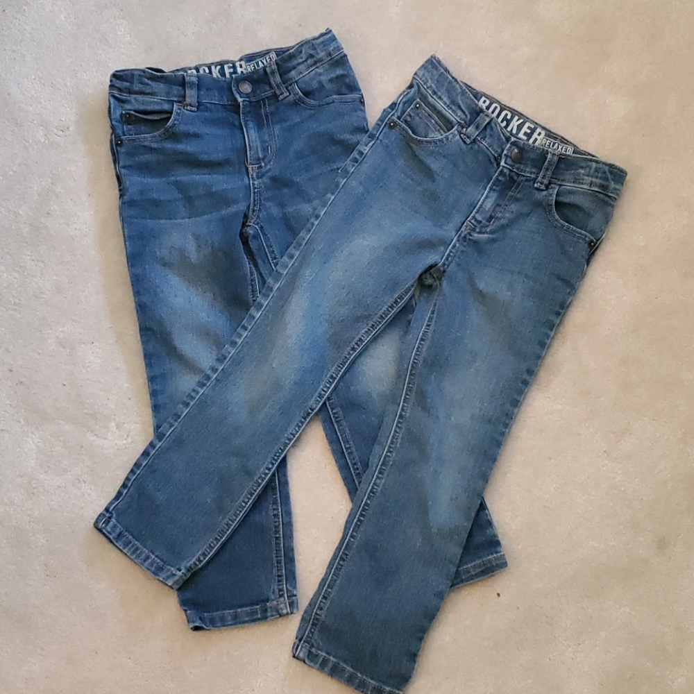 Crazy 8 Rocker Boys Skinny Jeans 5T Two Pairs